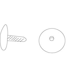 Pression PVC pour fixation de panneau akilux (dos à dos).